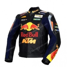KTM Veste en Cuir de Motard Courses Veste Motard en Cuir Veste en Cuir de Moto