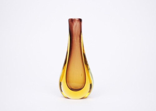 Vase murano sommerso orange - murano,