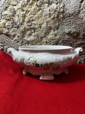 Ancienne soupière faïence – Reproduction Vieux Moustiers – Décor XVIIIe