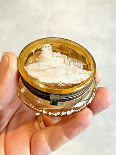 Ancien pilulier verre - ancien,