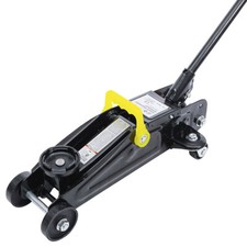 CRIC ROULEUR HYDRAULIQUE 1 TONNE, 2 ROULETTES FIXES ET 2 ORIENTABLES