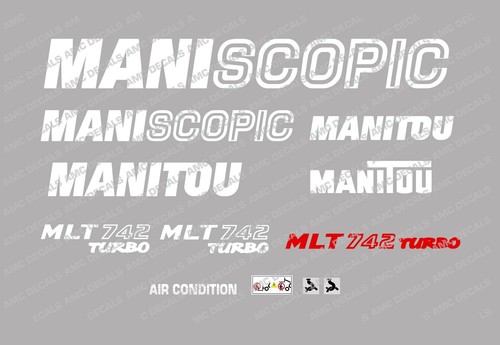 Autocollants manitou mlt 742 - manitou,