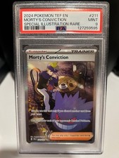 Morty's Conviction #211 Pokemon Temporal Forces  graded PSA MINT 9
