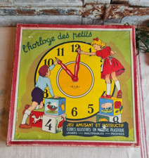 ANCIEN JEU L'HORLOGE DES PETITS FLB  JOUET JEUX ANNEES 50