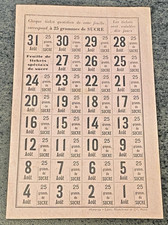 Ticket de Rationnement Seconde