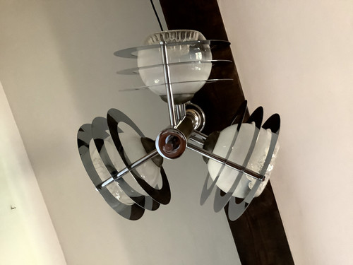 Lustre space age murano chrome - murano,