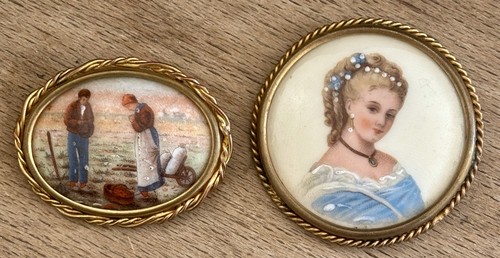 Lot broches anciennes - lot,