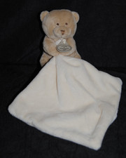 🍀Ours Beige Mouchoir Yeux Brodés Brun Marron DOUDOU ET COMPAGNIE DC302 NEUF