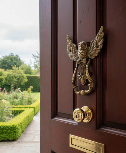 Frappe porte hibou - de, en