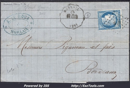 France 60c sur lettre - france,