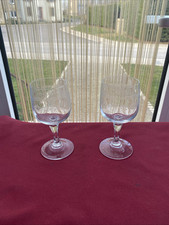 2 verres à vin rouge cristal d'Arques modèle MATIGNON
