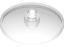 LEGO 35394 TRANS CLEAR Dish 4 x 4 Inverted (Radar) with Open Stud