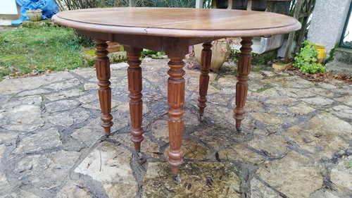 Table ronde chêne - table,
