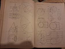 COURS GÉOMÉTRIE DESCRIPTIVE T 1 et T2  de Th OLIVIER 1862 L.E AUBRE mathématique