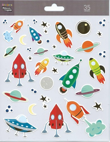 Stickers espace planche cm - planche, 20
