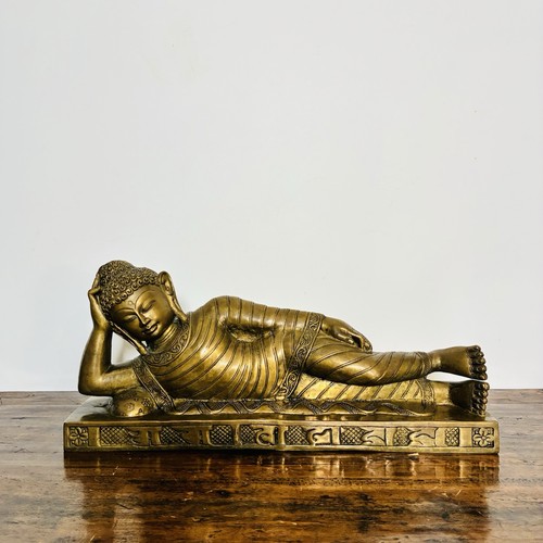 Grande statue bouddha - statue, couché