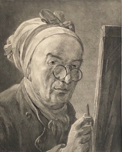 Autoportrait dit chevalet - autoportrait,