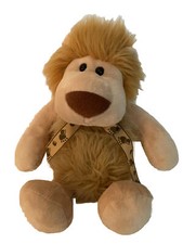 Lion Plush Stuffed Animal Le Rouet Canada Jouet en Peluche Paw Print Ribbon 16"