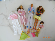 Lot vintage Mattel Ken # 9439  Barbie # 2383 The Heart Family  Famille Douceur