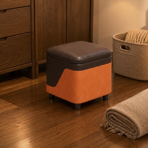 Tabouret rangement compact - de,
