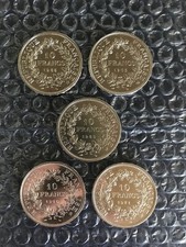 5 Pieces de 10 Francs Hercule