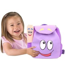 Dora Explorer Backpack Rescue Bag with Map Toys Purple For Kids Birthday Gift