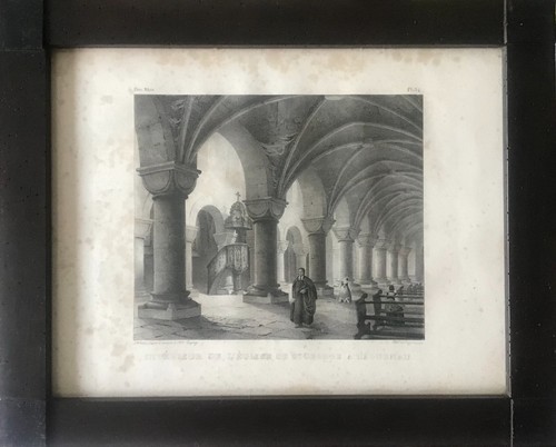 Gravure ancienne encadrée - ancienne,