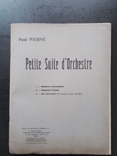 Partition ancienne paul - ancienne,