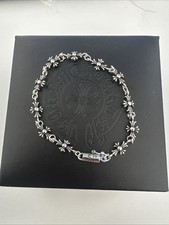 CHROME HEARTS TINY E PLUS 925 STERLING SILVER BRACELET