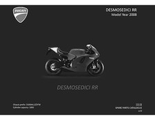 Ducati Parts Manual Book Chassis & Engine 2008 DESMOSEDICI RR.