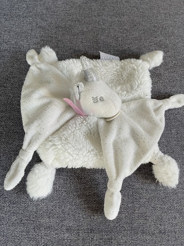 Doudou peluche licorne plat
