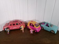 Polly Pocket Helicopter 2004 Limousine 2008 Fashion Car 2005 Sparklin Pet