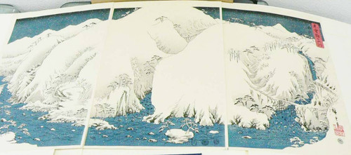 Triptyque estampes japonaises - estampes,