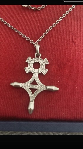 Ancien collier argent - en,