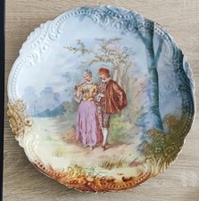 very large 19th century porcelain dishes 