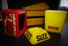 Pub Suze Bistro Objects Lot, Ice Bucket, Spanish Dispenser Ashtray, Box