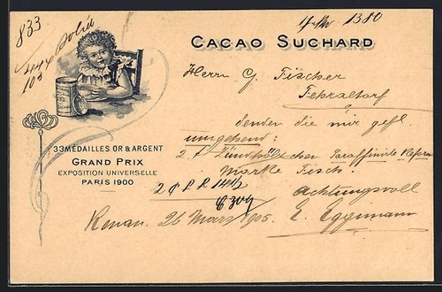 Carte postale cacao - postale,