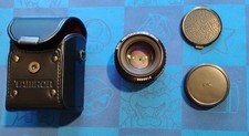 SMC Pentax-A 1:2 50mm Camera Lens With Tamron L-06 Leather Case All Very Clean!!