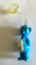 BUTAGAZ Blue & White Bear Keychain with Suction Cup-Vintage Keychain-R