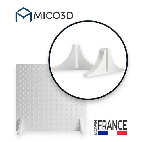 Pieds pour panneau perforé