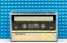 SONY  METALLIC   60   1982   TYPE IV   BLANK CASSETTE TAPE (1) (USED)