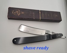OLD STRAIGHT WEDGE RAZOR - COUPE CHOUX 19 ème siècle 6/8 GUEDON - SHAVE READY