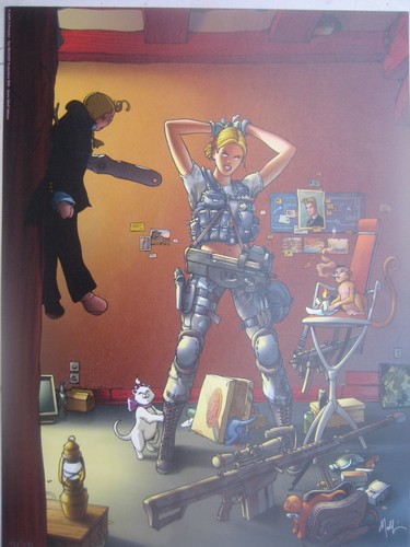 Grande lithographie signé