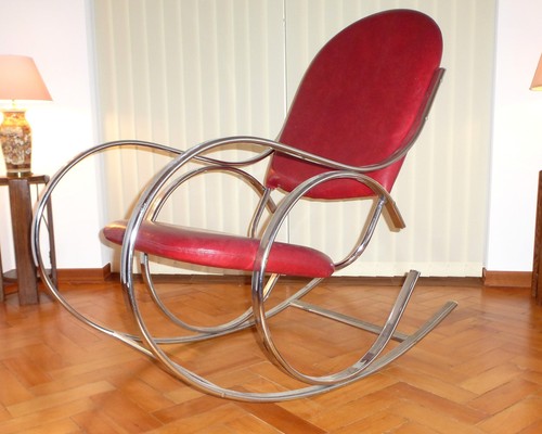 Fauteuil bascule rare - À,