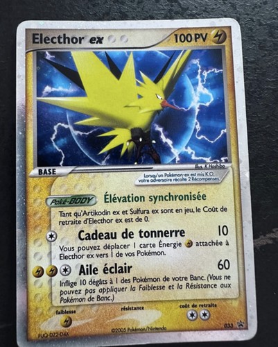 Carte pokémon electhor 033 - carte,