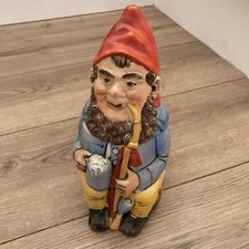 Rosskopf & Gerz Gnome Smoking Pipe .5 L Ceramic Antique Beer Stein West Germany
