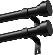 Tringle à rideaux noire