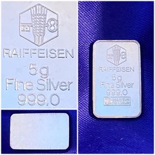 Lingot argent Pur Raiffeisen