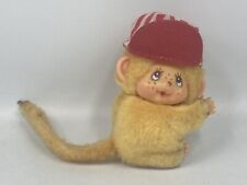 Vintage Plush Finger Clip Bootleg Fake No KIKI Monchhichi Monkey Yellow 7cm