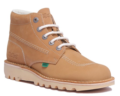 Bottes cuir lacets - cuir, À